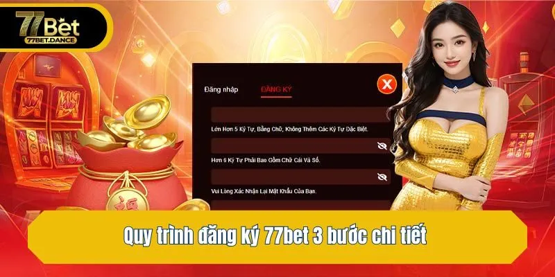 Quy trình đăng ký 77bet 3 bước chi tiết